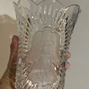 24% lead crystal vase base